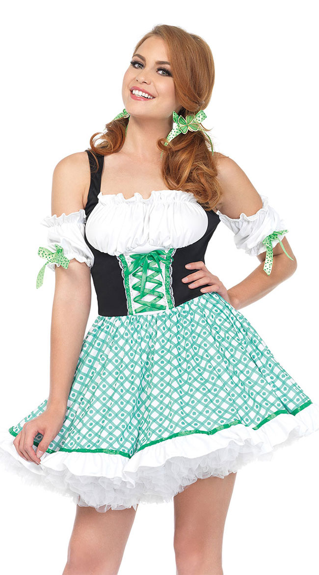 F1810 German Oktoberfest Beer Maid Costume Bavarian Traditional Costume